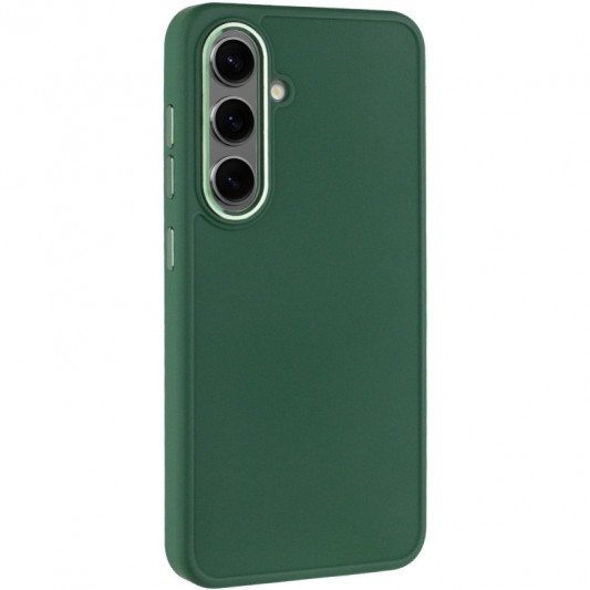 TPU чехол Bonbon Metal Style для Samsung Galaxy S23 Зеленый / Army green