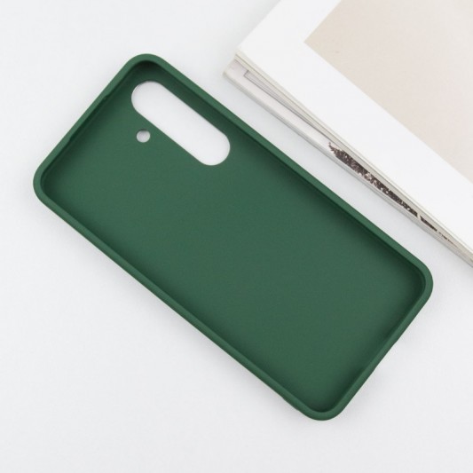 TPU чехол Bonbon Metal Style для Samsung Galaxy S23 Зеленый / Army green - изображение 4