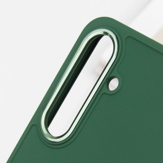TPU чехол Bonbon Metal Style для Samsung Galaxy S23 Зеленый / Army green - изображение 6