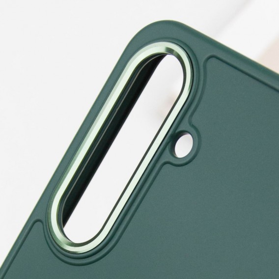 TPU чохол Bonbon Metal Style для Samsung Galaxy S23, Зелений / Pine green