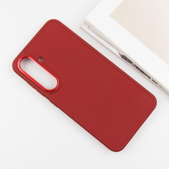 TPU чехол Bonbon Metal Style для Samsung Galaxy S23, Красный / Red