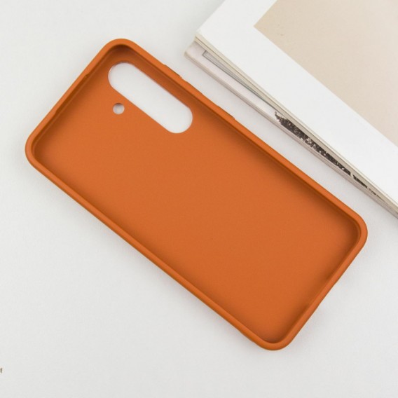 TPU чохол Bonbon Metal Style для Samsung Galaxy S23, Помаранчевий / Papaya