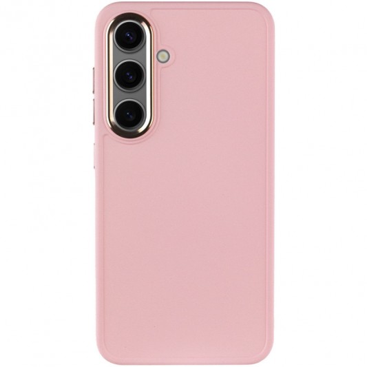 TPU чехол Bonbon Metal Style для Samsung Galaxy S23 Розовый / Light pink - изображение 1