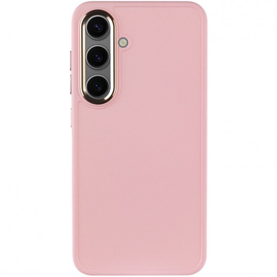 TPU чохол Bonbon Metal Style для Samsung Galaxy S23, Рожевий / Light pink