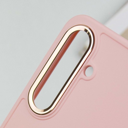 TPU чехол Bonbon Metal Style для Samsung Galaxy S23 Розовый / Light pink - изображение 5
