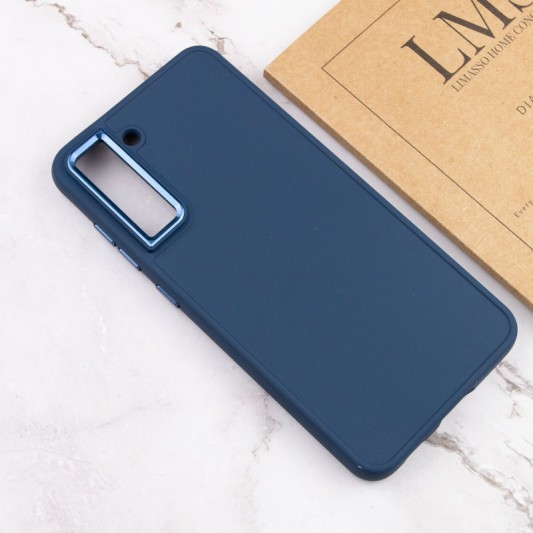 TPU чехол Bonbon Metal Style для Samsung Galaxy S23 Синий / Cosmos blue - изображение 3