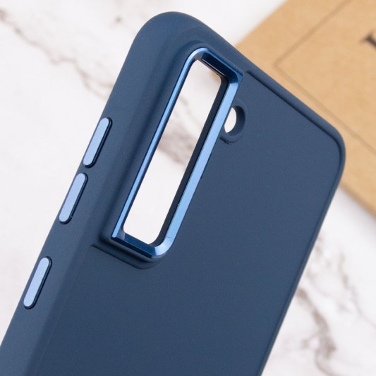 TPU чехол Bonbon Metal Style для Samsung Galaxy S23 Синий / Cosmos blue - изображение 4