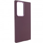 TPU чехол Bonbon Metal Style для Samsung Galaxy S23 Ultra Бордовый / Plum