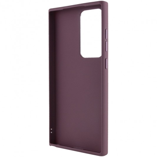TPU чехол Bonbon Metal Style для Samsung Galaxy S23 Ultra Бордовый / Plum - изображение 2