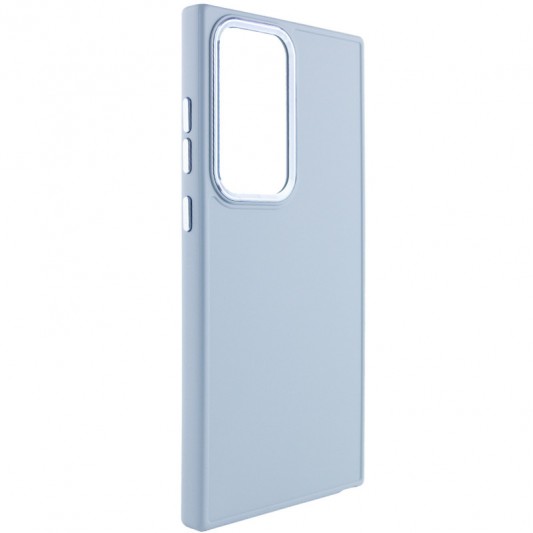 TPU чехол Bonbon Metal Style для Samsung Galaxy S23 Ultra Голубой / Mist blue