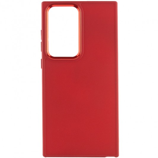 TPU чехол Bonbon Metal Style для Samsung Galaxy S23 Ultra Красный / Red - изображение 1