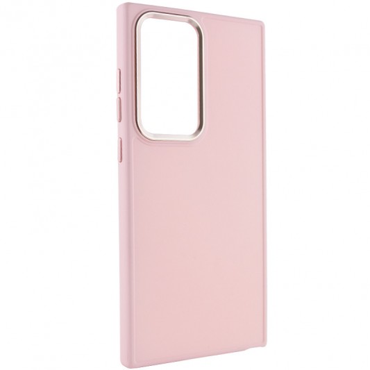 TPU чехол Bonbon Metal Style для Samsung Galaxy S23 Ultra Розовый / Light pink