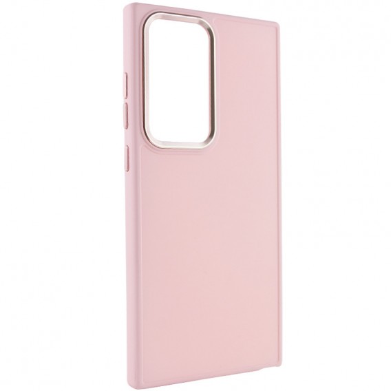TPU чохол Bonbon Metal Style для Samsung Galaxy S23 Ultra, Рожевий / Light pink