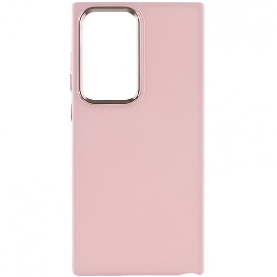 TPU чохол Bonbon Metal Style для Samsung Galaxy S23 Ultra, Рожевий / Light pink
