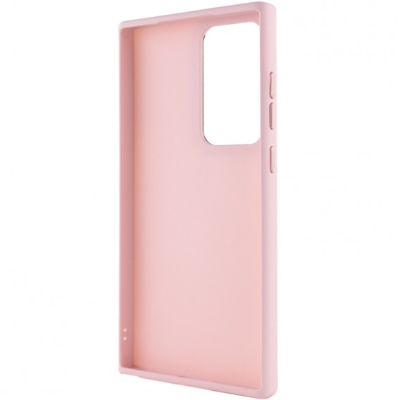 TPU чохол Bonbon Metal Style для Samsung Galaxy S23 Ultra, Рожевий / Light pink