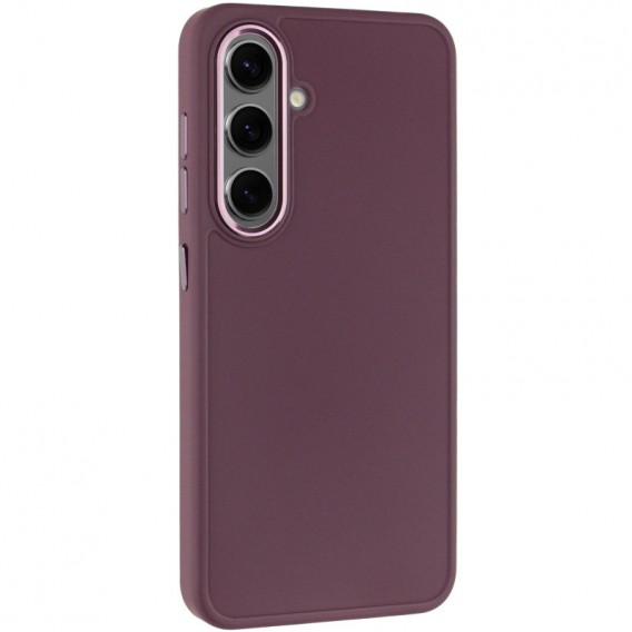 TPU чехол Bonbon Metal Style для Samsung Galaxy S23+, Бордовый / Plum