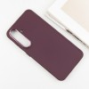 TPU чехол Bonbon Metal Style для Samsung Galaxy S23+, Бордовый / Plum