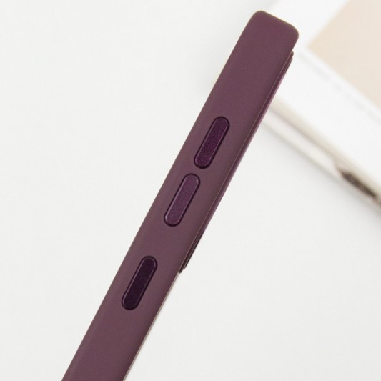 TPU чехол Bonbon Metal Style для Samsung Galaxy S23+ Бордовый / Plum - изображение 4
