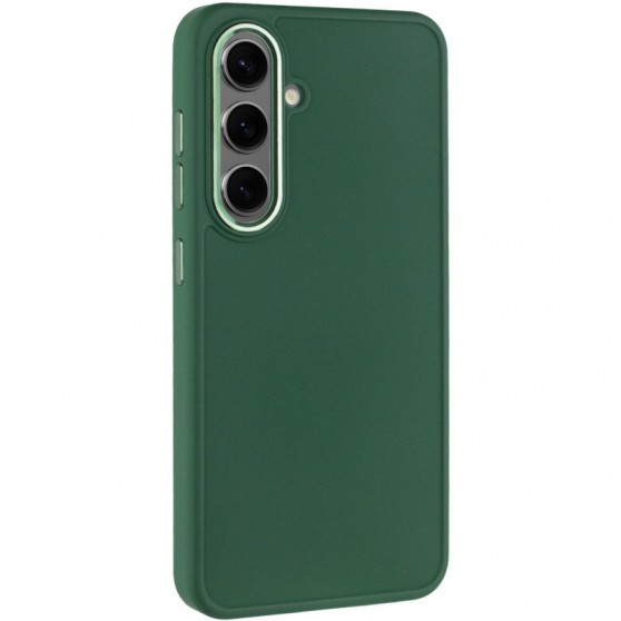 TPU чехол Bonbon Metal Style для Samsung Galaxy S23+ Зеленый / Army green