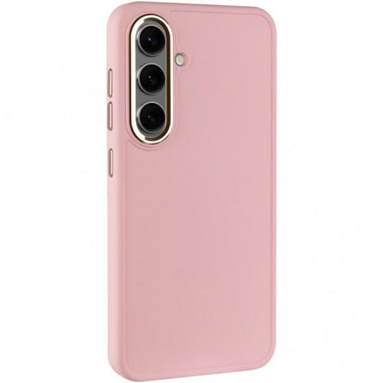 TPU чехол Bonbon Metal Style для Samsung Galaxy S23+ Розовый / Light pink