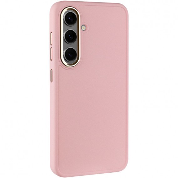 TPU чохол Bonbon Metal Style для Samsung Galaxy S23+, Рожевий / Light pink