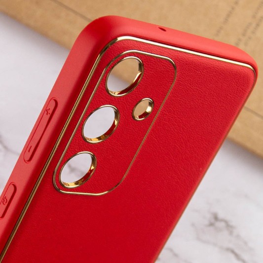Шкіряний чохол Xshield для Samsung Galaxy S23 Червоний / Red - зображення 4 