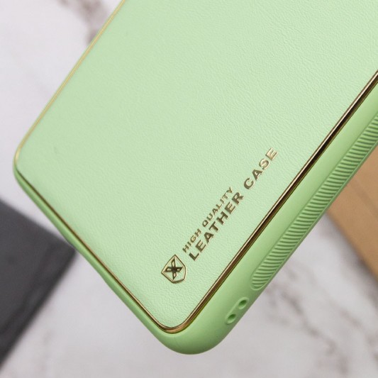 Шкіряний чохол Xshield для Samsung Galaxy S23 Зелений / Pistachio - зображення 3 