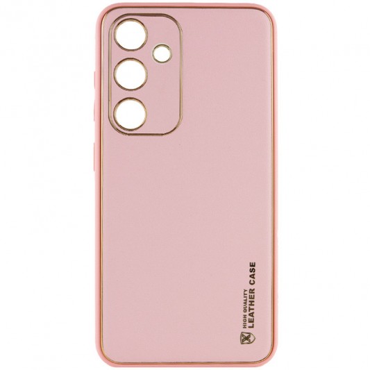 Шкіряний чохол Xshield для Samsung Galaxy S23 Рожевий / Pink
