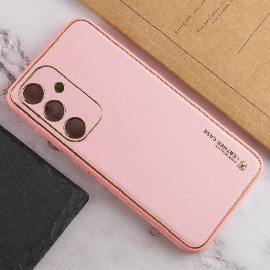 Шкіряний чохол Xshield для Samsung Galaxy S23 Рожевий / Pink - зображення 3 