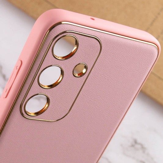 Шкіряний чохол Xshield для Samsung Galaxy S23 Рожевий / Pink - зображення 4 