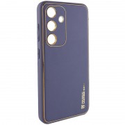 Шкіряний чохол Xshield для Samsung Galaxy S23, Сірий / Lavender Gray