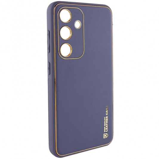Шкіряний чохол Xshield для Samsung Galaxy S23 Сірий / Lavender Gray - зображення 1 