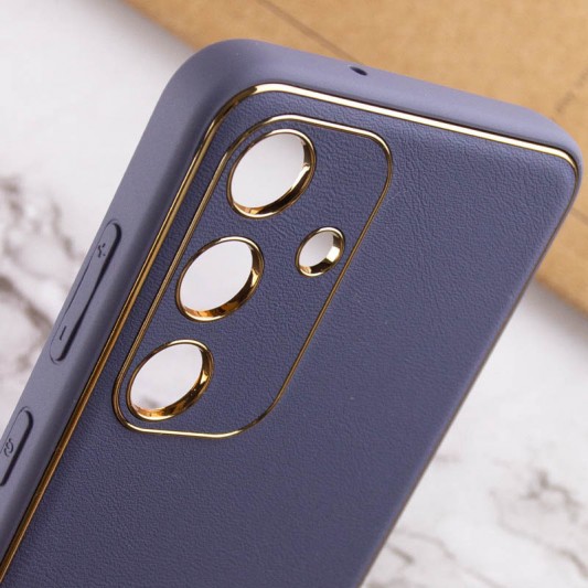 Шкіряний чохол Xshield для Samsung Galaxy S23 Сірий / Lavender Gray - зображення 4 