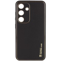 Кожаный чехол Xshield для Samsung Galaxy S23 Черный / Black