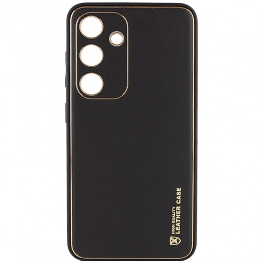 Шкіряний чохол Xshield для Samsung Galaxy S23 Чорний / Black