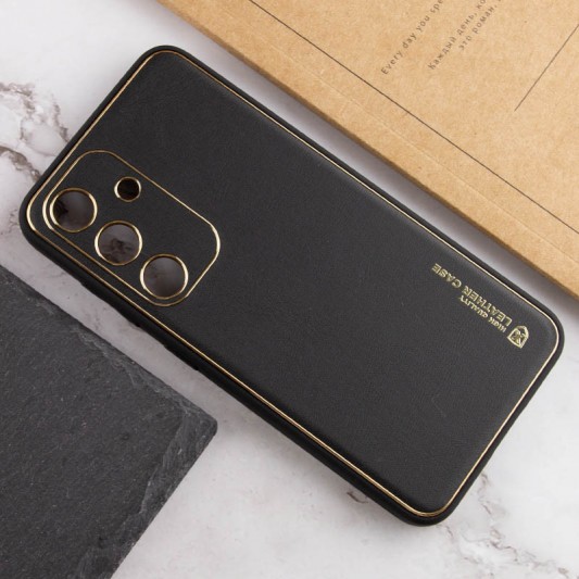 Шкіряний чохол Xshield для Samsung Galaxy S23 Чорний / Black - зображення 3 
