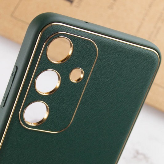 Шкіряний чохол Xshield для Samsung Galaxy S23 Зелений / Army Green - зображення 4 