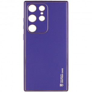 Кожаный чехол Xshield для Samsung Galaxy S23 Ultra Фиолетовый / Ultra Violet