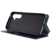 Кожаный чехол книжка GETMAN Cubic (PU) для Samsung Galaxy A34 5G, Синий