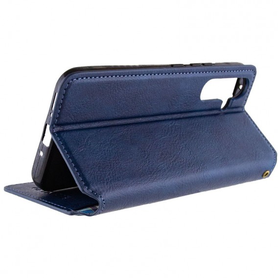 Кожаный чехол книжка GETMAN Cubic (PU) для Samsung Galaxy A34 5G, Синий