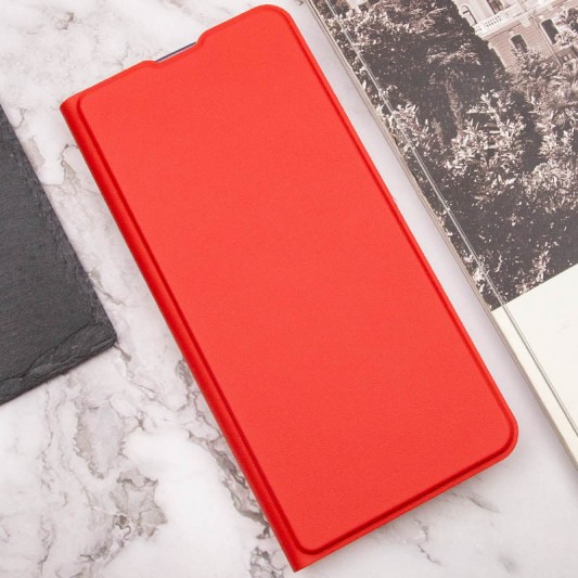 Кожаный чехол-книжка GETMAN Elegant (PU) для Xiaomi Redmi 12C Красный - изображение 4