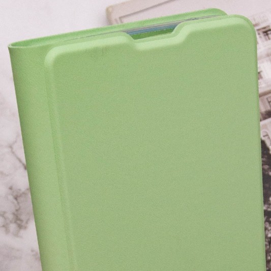 Кожаный чехол-книжка GETMAN Elegant (PU) для Xiaomi Redmi 12C Мятный - изображение 5