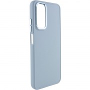 TPU чехол Bonbon Metal Style для Samsung Galaxy A34 5G, Голубой / Mist blue