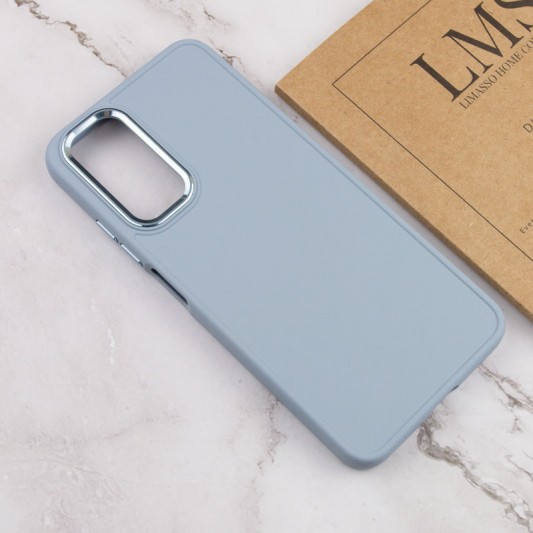 TPU чехол Bonbon Metal Style для Samsung Galaxy A34 5G Голубой / Mist blue - изображение 3