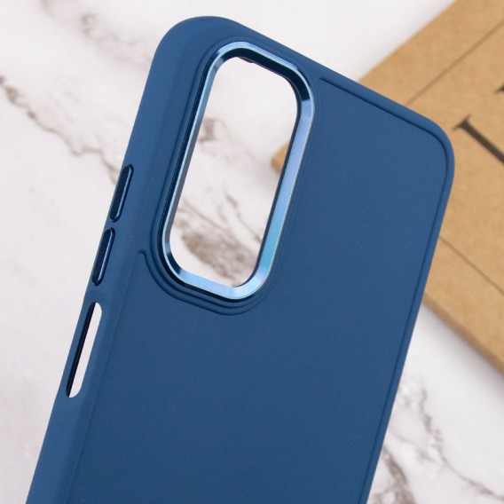 TPU чохол Bonbon Metal Style для Samsung Galaxy A34 5G, Синій / Denim Blue