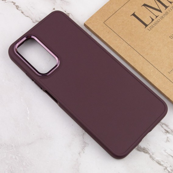 TPU чохол Bonbon Metal Style для Samsung Galaxy A54 5G, Бордовий / Plum