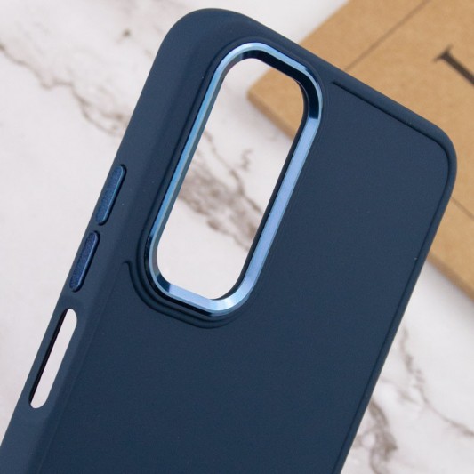 TPU чехол Bonbon Metal Style для Samsung Galaxy A54 5G Синий / Cosmos blue - изображение 4