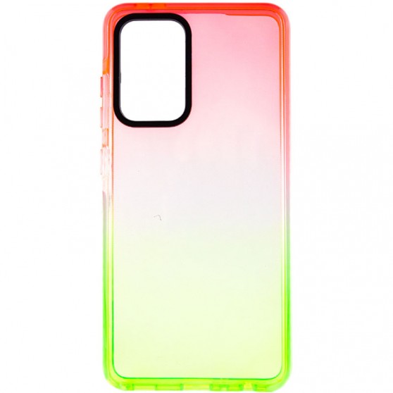 Чехол TPU+PC Sunny Gradient для Samsung Galaxy A33 5G Розовый / Салатовый