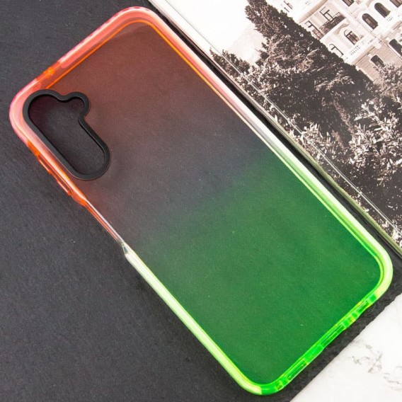 Чохол TPU+PC Sunny Gradient для Samsung Galaxy A54 5G, Рожевий / Салатовий