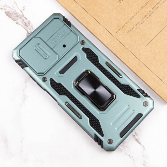 Ударостійкий чохол Camshield Army Ring для Xiaomi Poco X5 5G / Note 12 5G Зелений / Light Green - зображення 5 